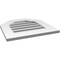 Ekena Millwork Octagonal Top Surface Mount PVC Gable Vent: Functional, w/ 3-1/2"W x 1"P Standard Frame, 20"W x 20"H GVPOT20X2001SF - alternate 2